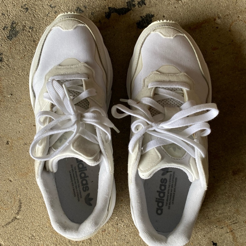 adidas Mens/Womens Yung 96 Cloud White Grey - Size 7